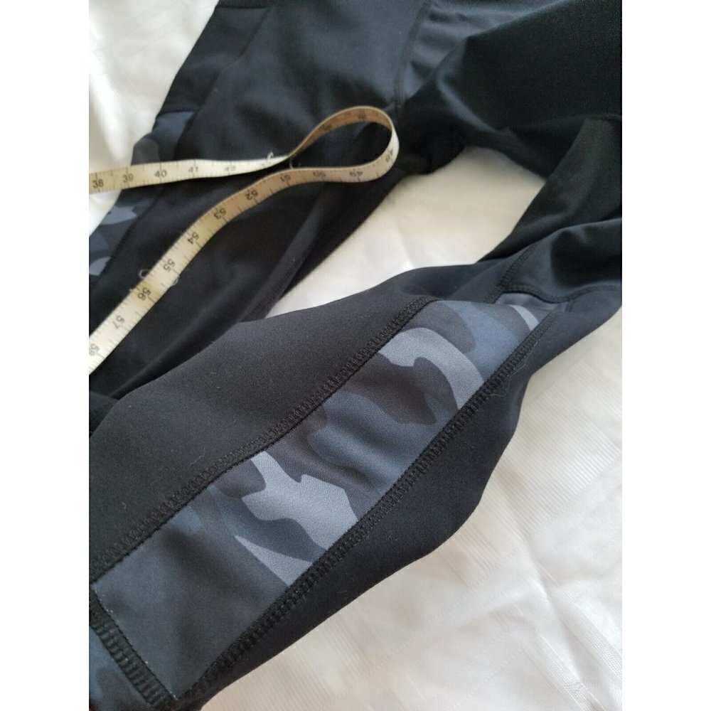 Ultimate Black Stash Pocket Crop w/ Camo Inserts Women's Leggings Joggers Sz XS